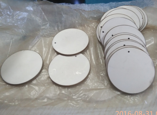 Materiales redondos de cerámica piezoeléctricos de la placa del tubo del anillo de la aplicación ultrasónica P4 P8 P5