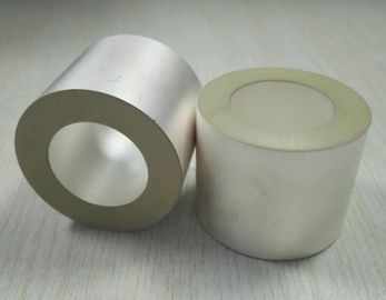 Electrodos positivos y negativos del tubo de cerámica piezoeléctrico color plata
