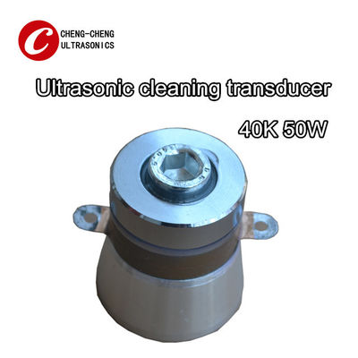 Transductor ultrasónico piezoeléctrico de limpieza de acero inoxidable de 50w 40k