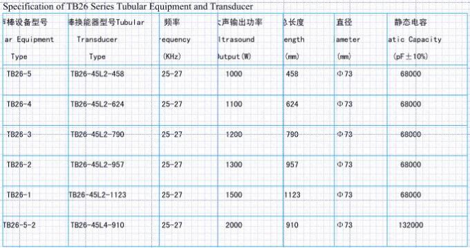 Reactor tubular de la aleación Titanium, vibración ultrasónica del reactor 25khz 2000w en líquido