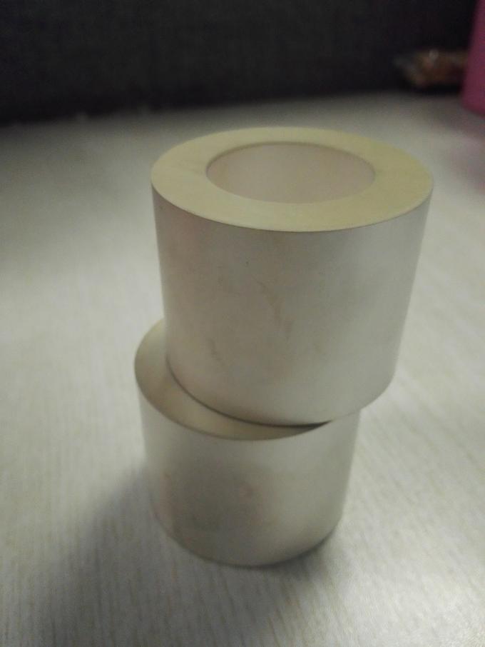 Discos de cerámica piezoeléctricos redondos del anillo del cilindro positivos y negativos en un lado