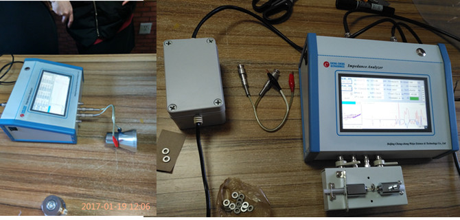 CE Ananlyzer ultrasónico para la impedancia y la frecuencia del transductor y de la cerámica piezoeléctrica