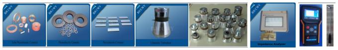 Capacidad ultrasónica del transductor 1500W 20K 20000 PF de Piezoceramic del poder más elevado