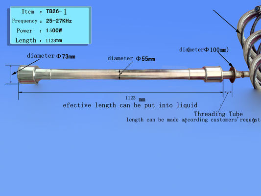tubo ultrasónico de la industria de la bioquímica de 27K 1500W