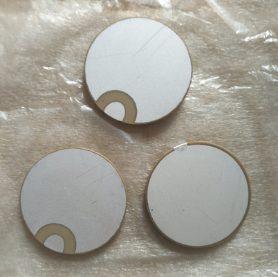 Positivo de cerámica piezoeléctrico de la placa del borde del abrigo y electrodo negativo en el mismo lado
